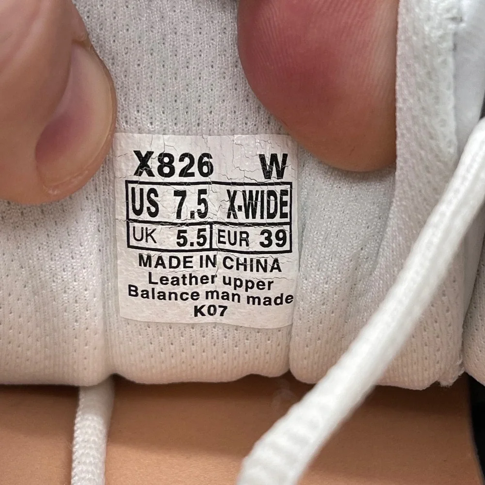 Aetrex X826 White Leather Walking Shoes Womens 7.5 X-Wide Supportive Sneakers
